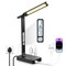 Desk Lamp with USB Charging Port: LED Stepless Dimmable Eye Caring Desk Light for Home Office - 1 Type-C, 1 USB-A Charging Port, 2 AC Power Outlets, Multiple Light Modes for Study and Bedroom